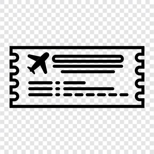 Fluglinien, Flugtarife, Flugreisen, Flugtickets symbol