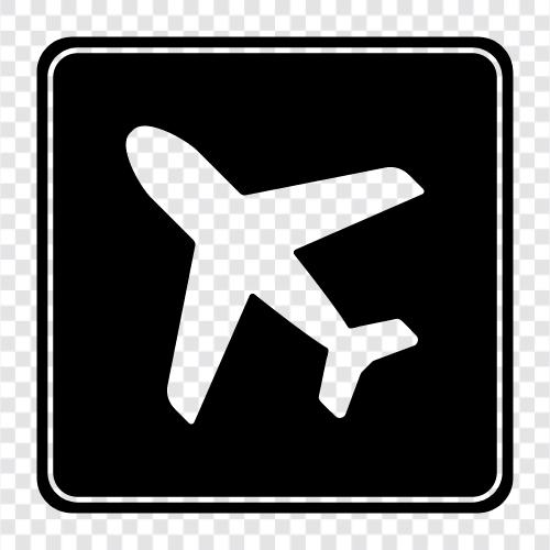Flugzeug, fliegen, Fluggesellschaft symbol