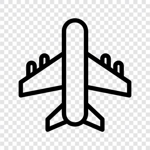 Flugzeug, fliegen, fliegende Maschine, Luftfahrt symbol