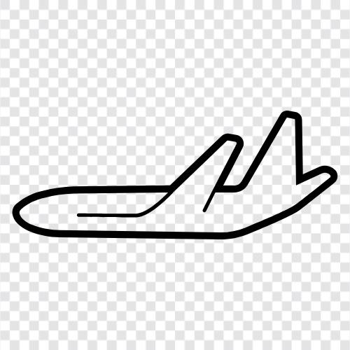 Flugzeug, Luftfahrt, Fliegen, Flugzeugabsturz symbol