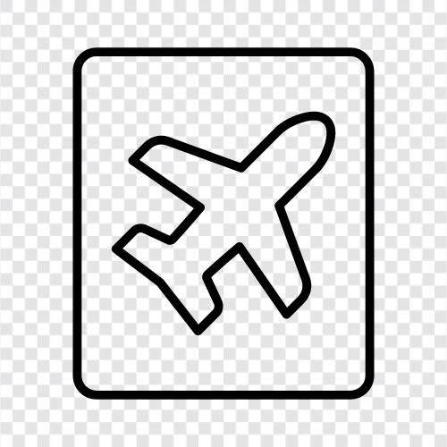 Flugzeug, Reise, Abreise, Ankunft symbol
