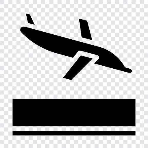 airport, landing icon svg