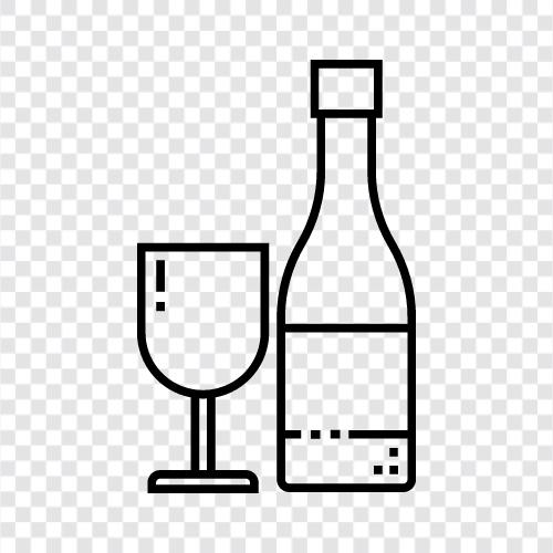 alkoholische Getränke, Cocktail, Spirituosen, Wein symbol