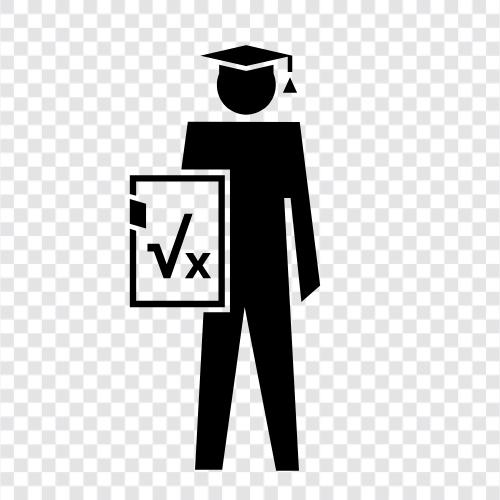 Algebra, Calculus, Quadratische Gleichungen, Lineargleichungen symbol