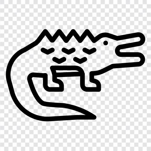 alligator, reptile, animal, danger icon svg