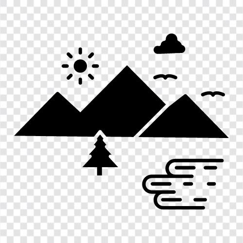 alpine, peak, peak elevation, mountain peak icon svg