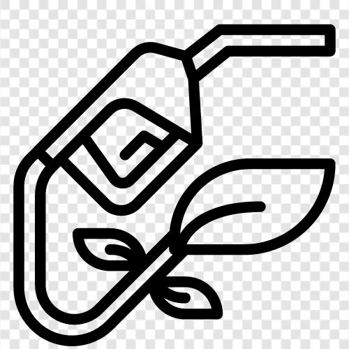 alternativer Brennstoff, Ethanol, Biodiesel, zellulosehaltiges Ethanol symbol