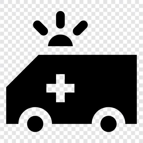 Krankenwagenbesatzung, Ambulanz, Notarzt, Sanitäter symbol