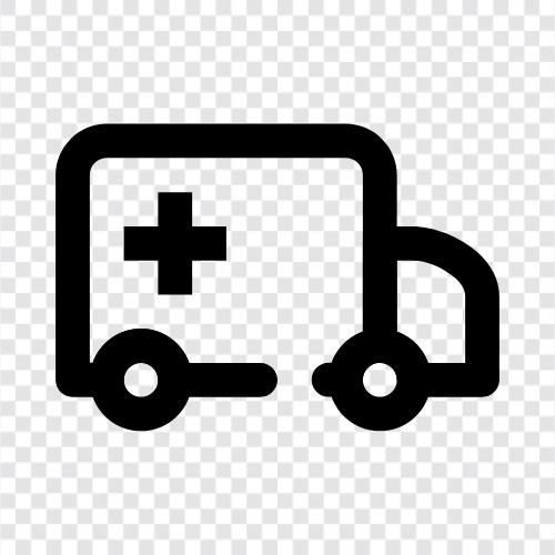 Krankenwagen, Notfall, medizinische, Erste Hilfe symbol
