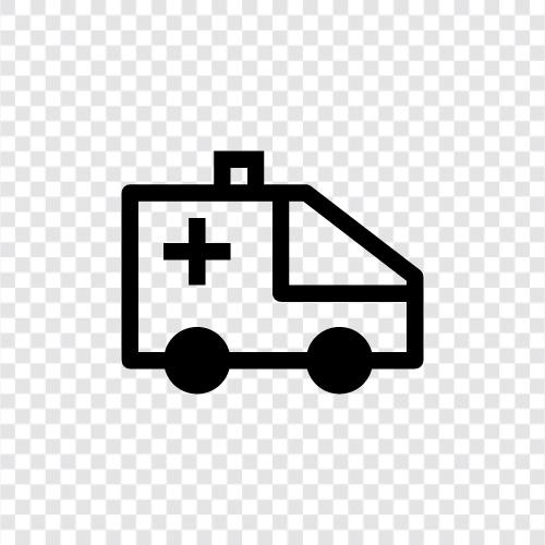 Krankenwagen, Sanitäter, ErsteResponder, Notarzt symbol