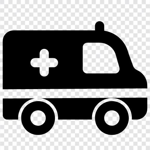 ambulance service, emergency, medical, stretcher Значок svg