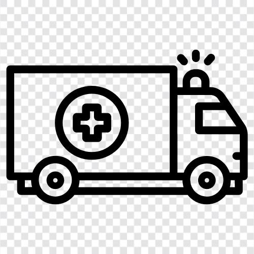 Rettungsdienste, Notdienste, Krankenwagentransport, Nottransport symbol