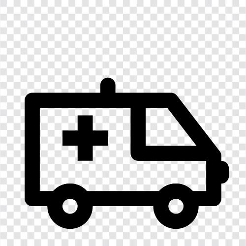 Krankenwagen, EMS, Rettungsdienst, Sanitäter symbol