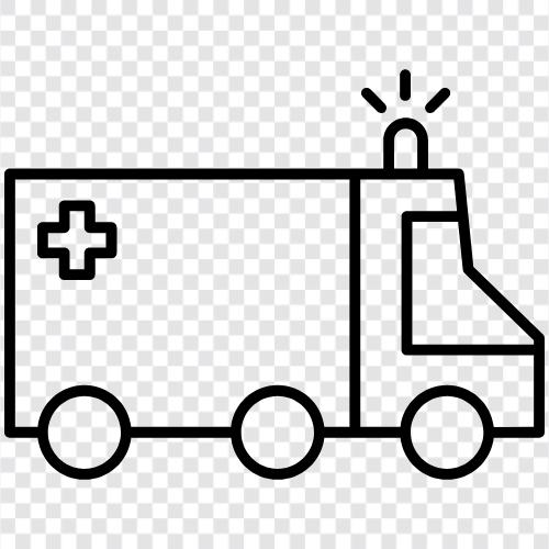 Krankenwagen, Notkrankenwagen, Sanitäter symbol