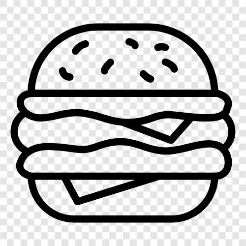 american, hamburger, buns, beef icon svg