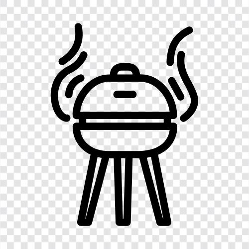 Amerikan, barbekü sosu, barbekü, BBQ ikon svg