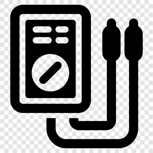 Ammeter, Volt, Ampere, Ohm symbol