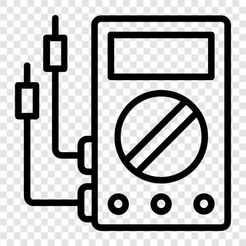 Ammeter, Volt, Meter, Current icon svg