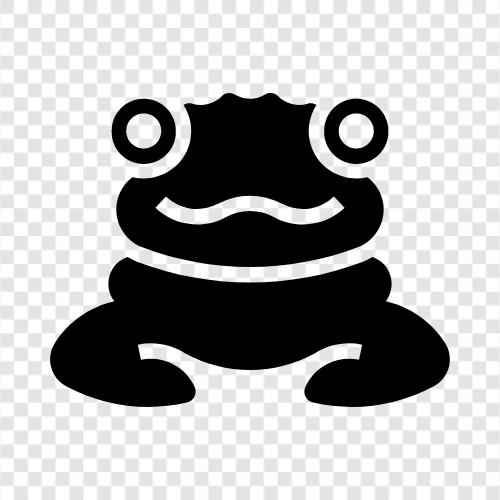 Amphibien, Kröte, Frosch symbol