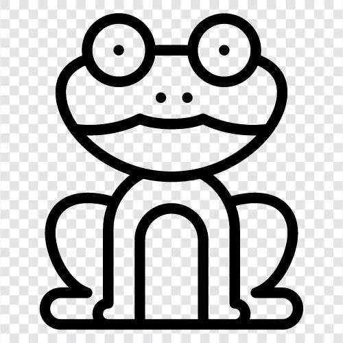 amphibian, newt, salamander, toad icon svg