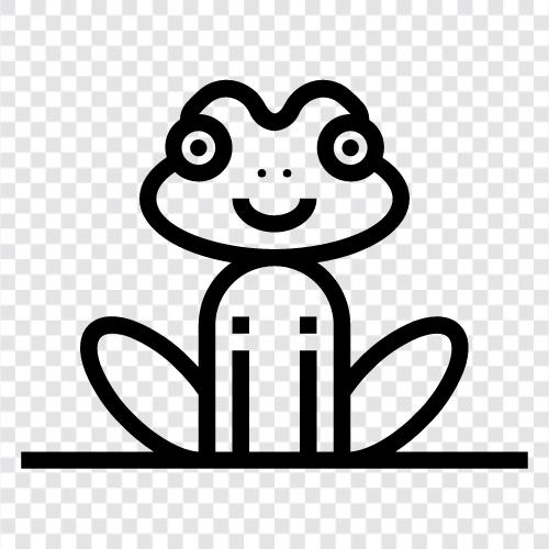 amphibian, animal, critter, froggy icon svg