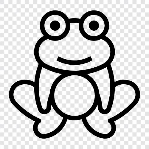 Amphibien, Frösche, Frösche in der, Frosch symbol