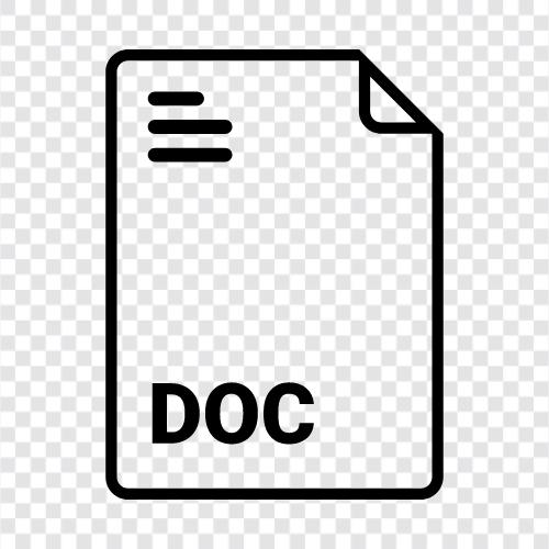 an electronic document, is a file that stores data in a standardized, machine, DOC File Значок svg