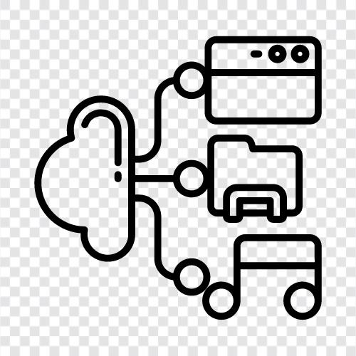 Analyse, Big Data, Datenverarbeitung, Datenspeicherung symbol