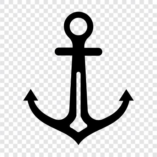 anchor, mooring, secure, hold Значок svg