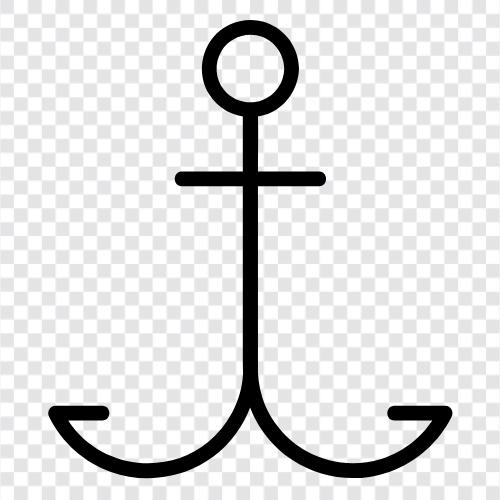 çapa, anchor zinciri, anchor sistemi, anchoring ikon svg