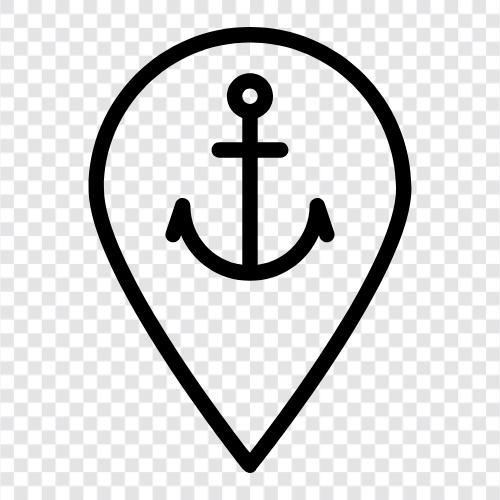 Anchorages, Anchoring, Anchorage, Aids icon svg