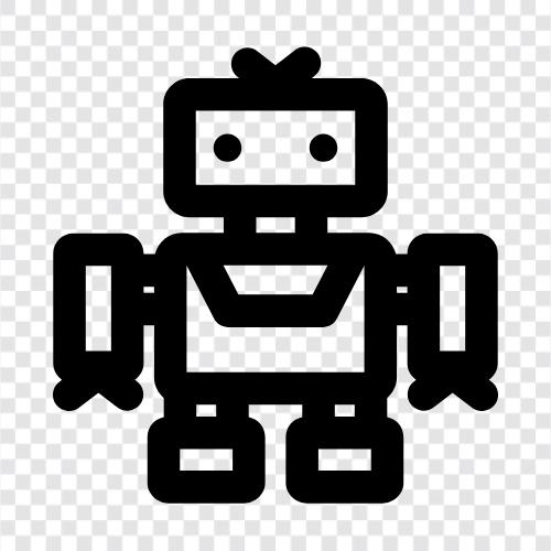 android, droid, robotik, yapay zeka ikon svg