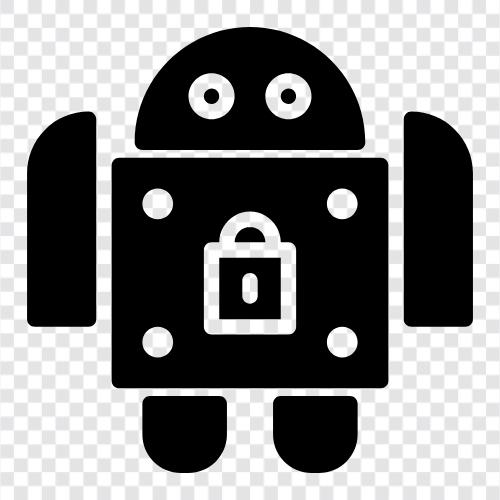 android güvenlik, android kilit, android asma kilit ikon svg