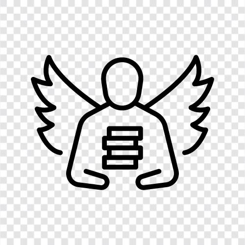 angel, funding, startup, business icon svg