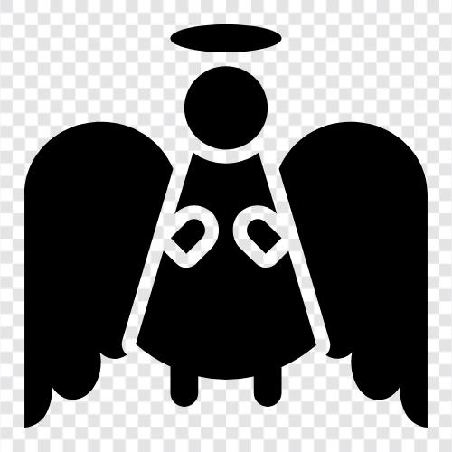 angelic, celestial, divine, divine messenger icon svg