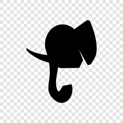 animal, big, huge, trunk icon svg