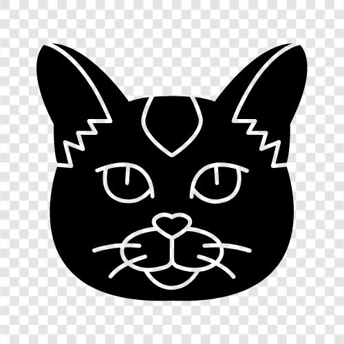 Tier, Katze, haustier, domestiziert symbol