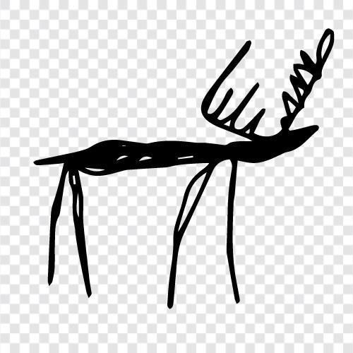 Antlers, Hunting, Outfitters, Rifles icon svg