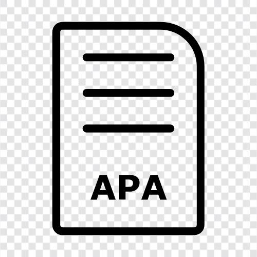 apa style, apa format, apa guidelines, apa style guide icon svg