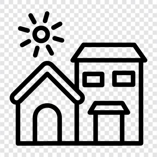 apartments, rental, furnished, decor icon svg