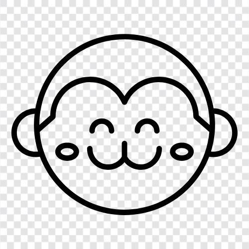 ape, simian, primate, gibbon icon svg