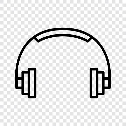 apple headphones, beats by dre, Bose, headphones for computer icon svg