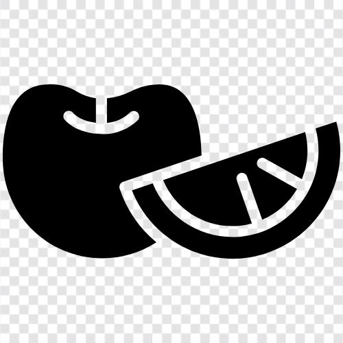 Apfel, Bananen, Kirsche, Trauben symbol