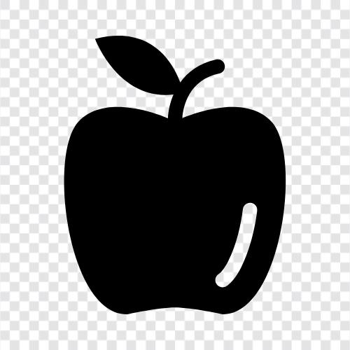 Äpfel, frisches Obst, Obst, süßes Obst symbol