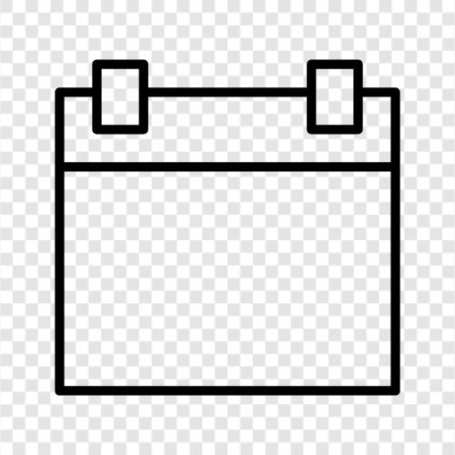 Termin, Tag, Tagebuch, Zeitplan symbol