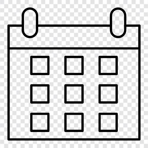 Termine, Aufgabenliste, Zeitplan, Zeit symbol