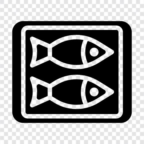 Aquarium, Fischtank, Fischfutter, Fischschale symbol