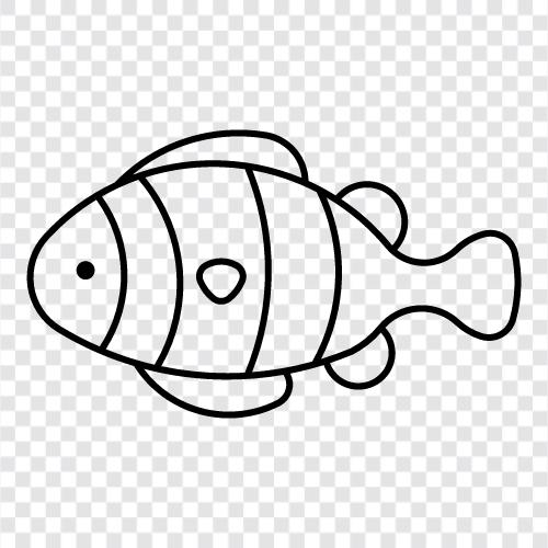 akvaryum, cichlid, balık, tropikal ikon svg