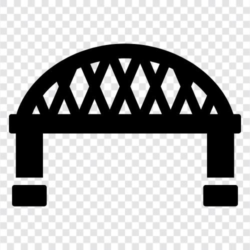 arch bridge construction, arch bridge engineering, arch bridge inspection, arch bridge maintenance icon svg