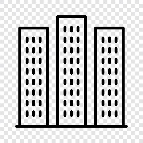 architecture, design, construction, facade icon svg